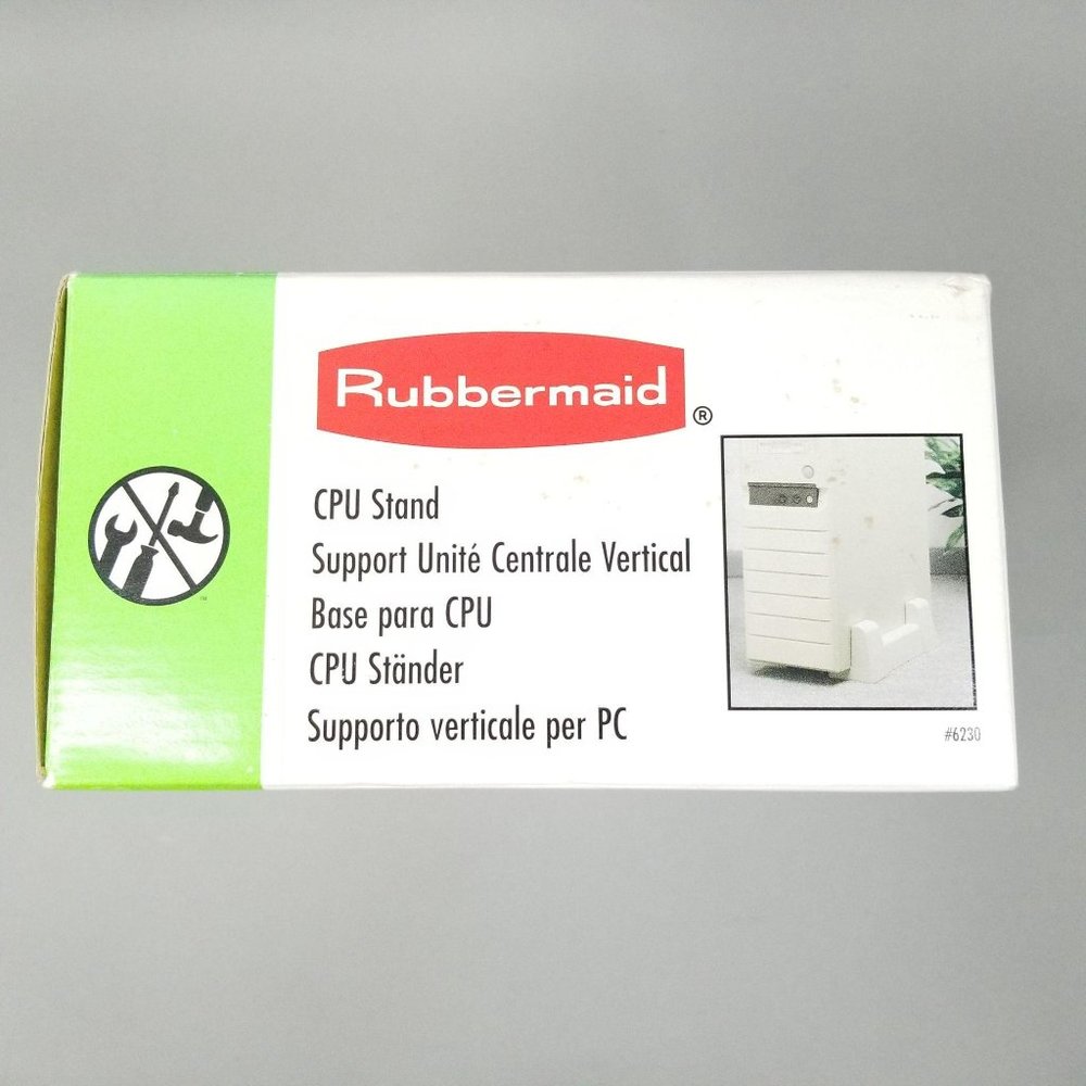 Rubbermaid 6230 Vertical CPU Stand 6.75" W Vtg 95 - Picture 5 of 9